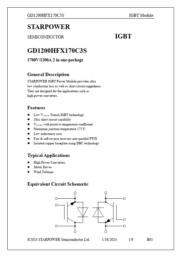 GD1200HFX170C3S Datasheet Preview