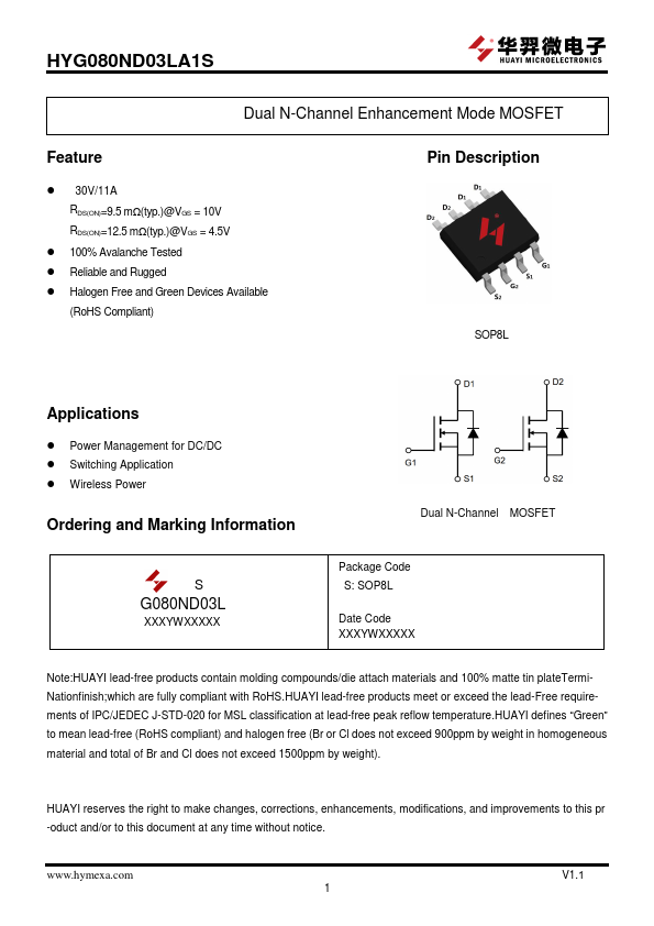 HYG080ND03LA1S Datasheet Preview