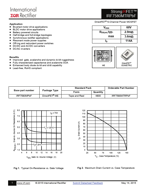 IRF7580MTRPBF