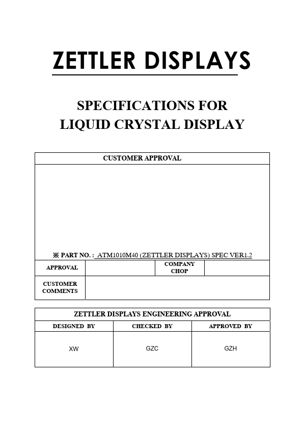 ATM1010M40 Datasheet Preview