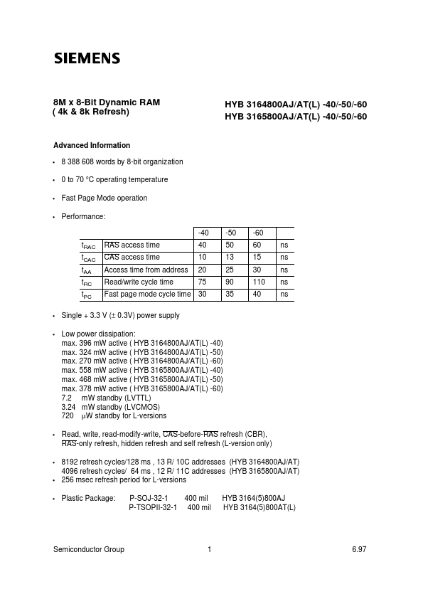 HYB3165800AT-50