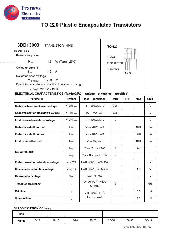 3DD13003