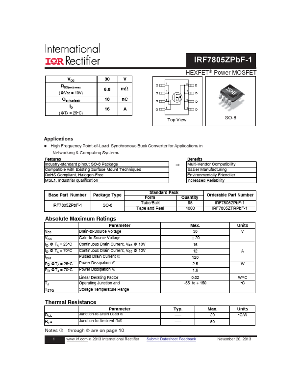 IRF7805ZPBF-1