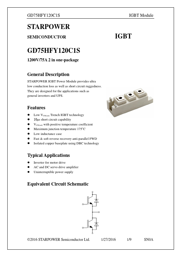 GD75HFY120C1S Datasheet Preview