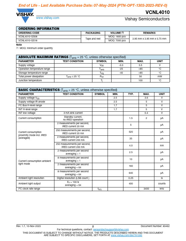 VCNL4010