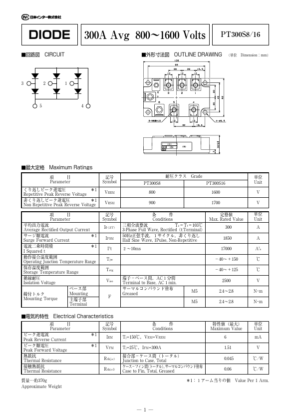 PT300S8-16