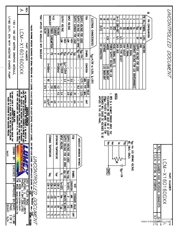 LCM-x160160Gxx