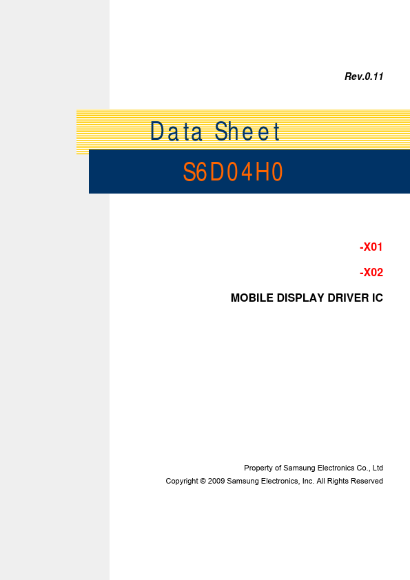 S6D04H0 Datasheet Preview