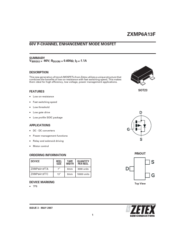 ZXMP6A13F