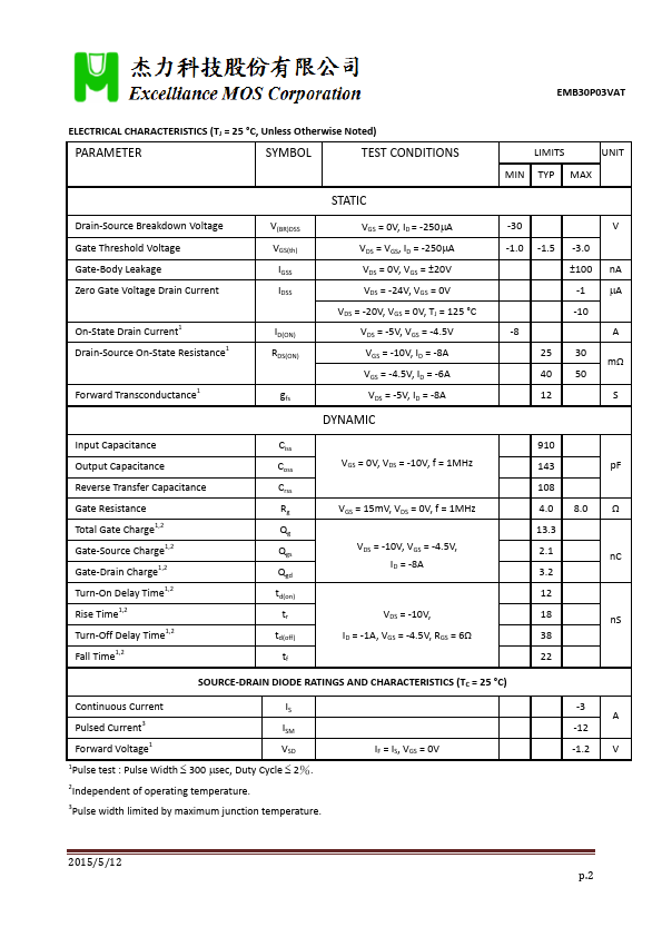 EMB30P03VAT