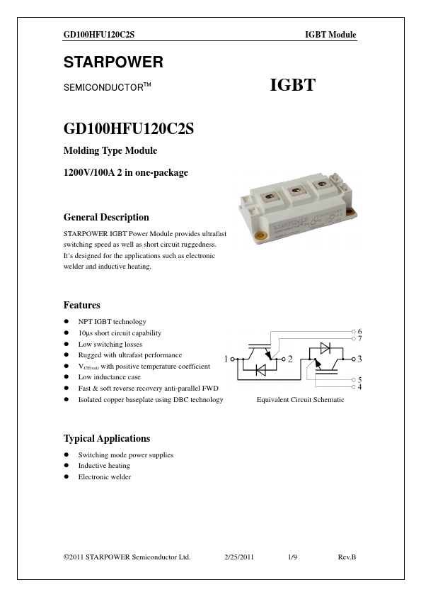 GD100HFU120C2S Datasheet Preview