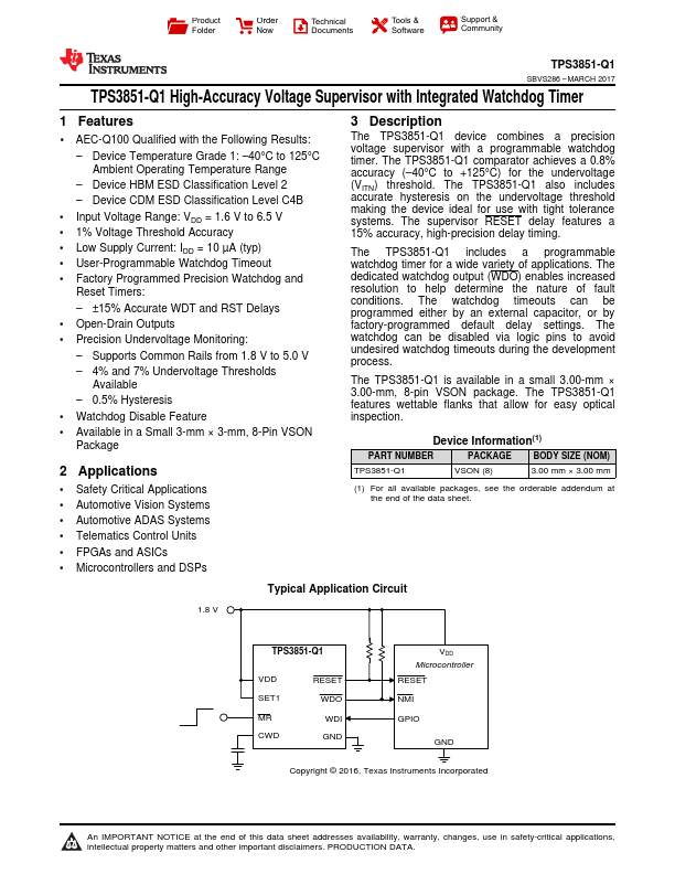 TPS3851-Q1