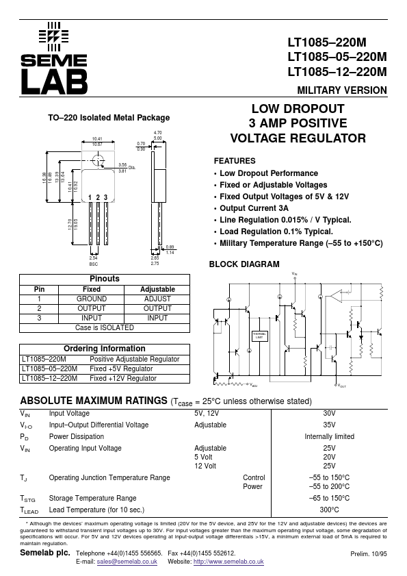 LT1085-05-220M