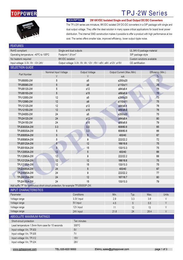 TPJ1215SA-2W