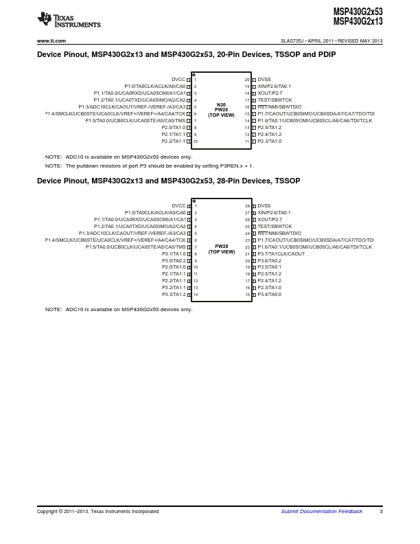 MSP430G2313