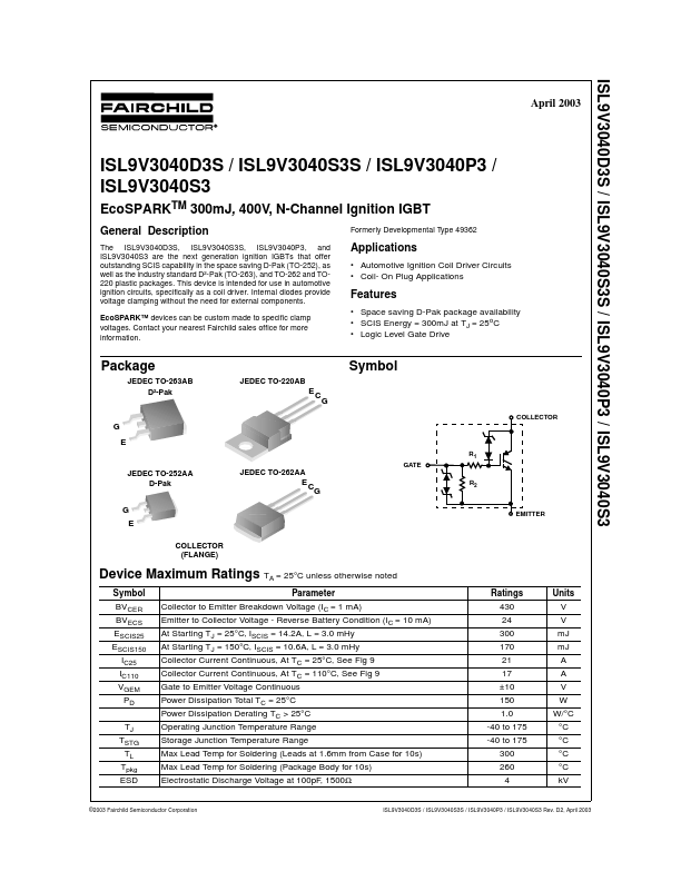 ISL9V3040P3