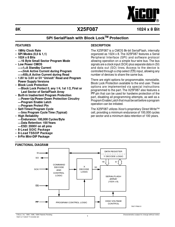 X25F087