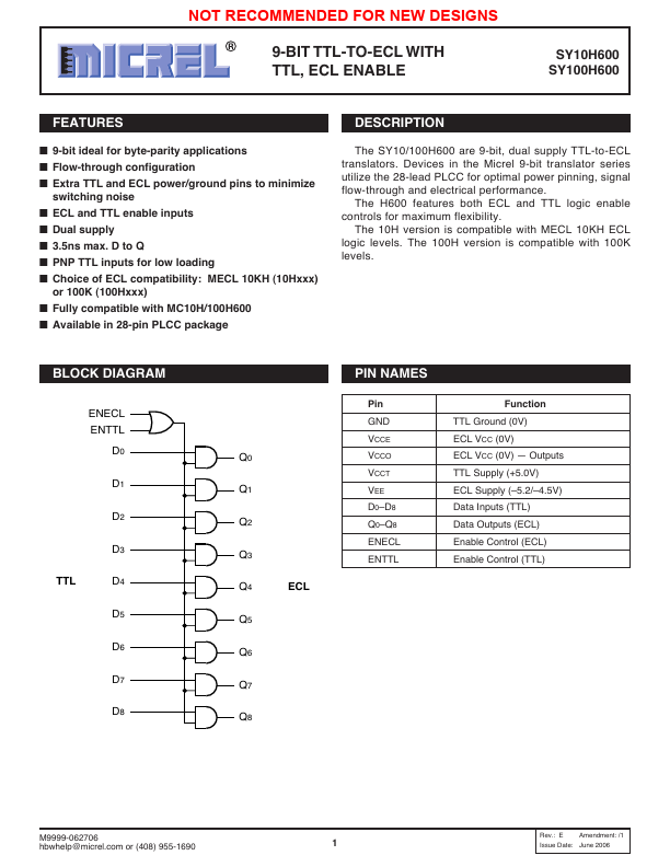 SY10H600