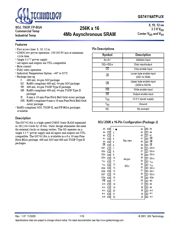 GS74116AX