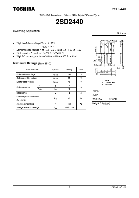 2SD2440