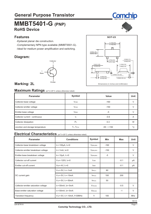 MMBT5401-G