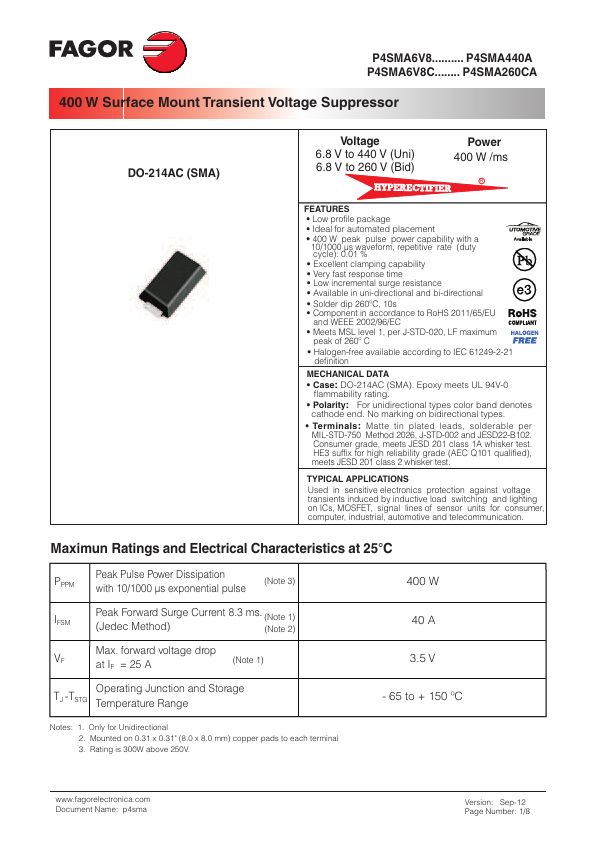 P4SMA20CA