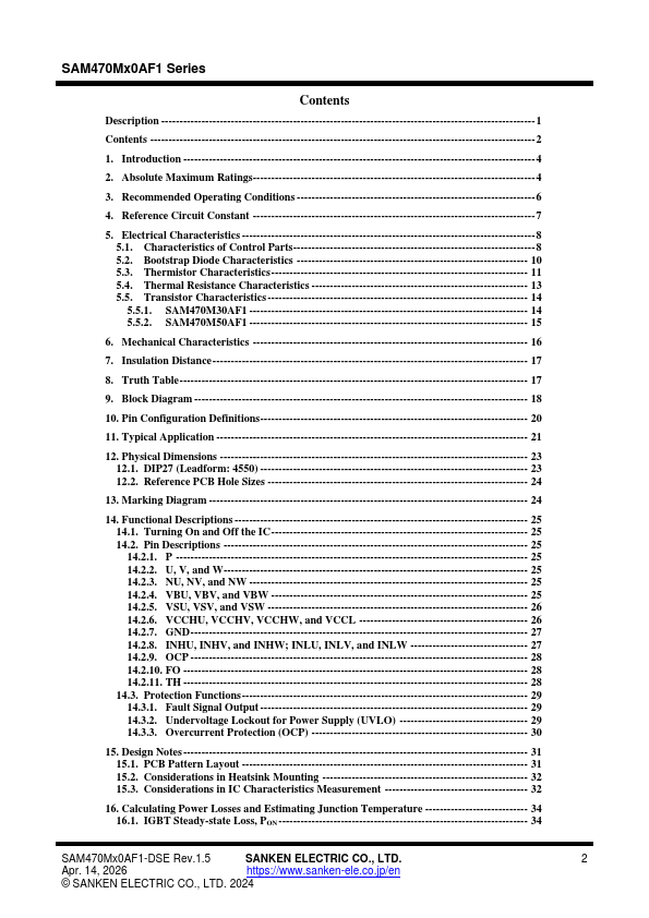 SAM470M50AF1 page 2 preview