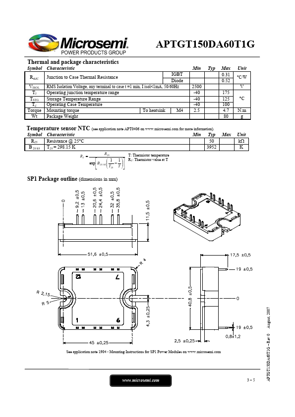 APTGT150DA60T1G