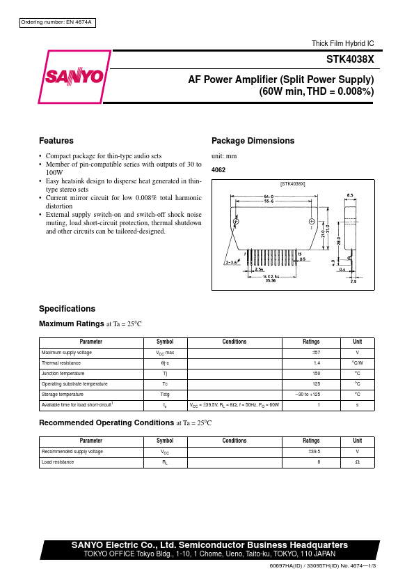 STK4038X