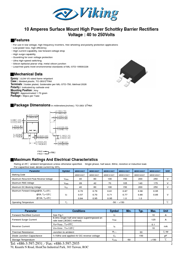 MBRB10200CT