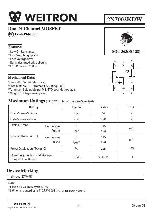 2N7002KDW