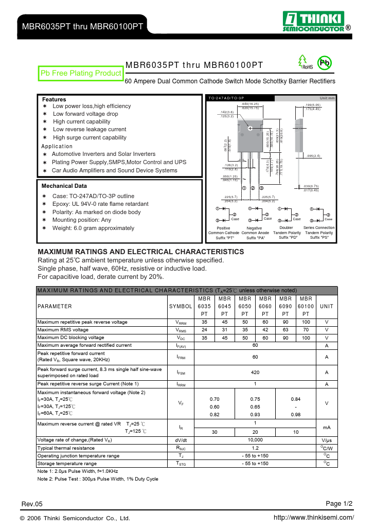 MBR6060PT