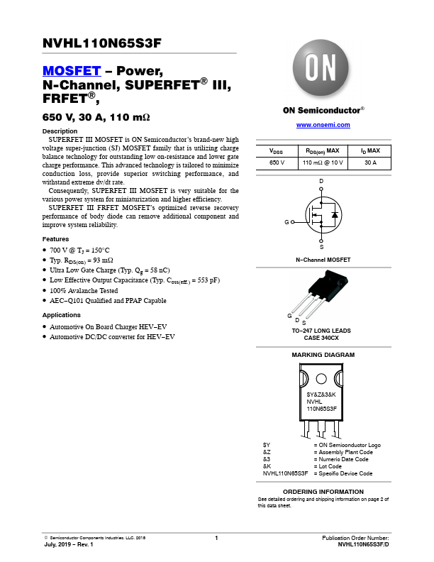 NVHL110N65S3F