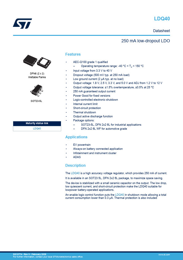 LDQ40 Datasheet Preview