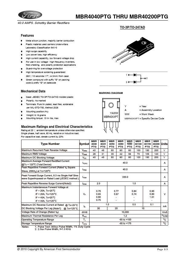 MBR4050PTG