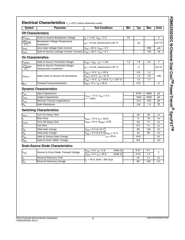 FDMS2502SDC