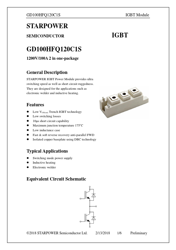 GD100HFQ120C1S Datasheet Preview