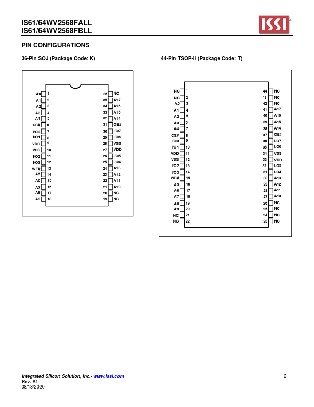 IS64WV2568FALL