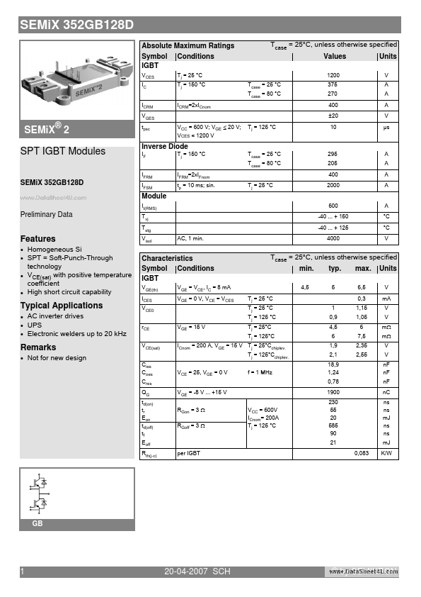 SEMIX352GB128D