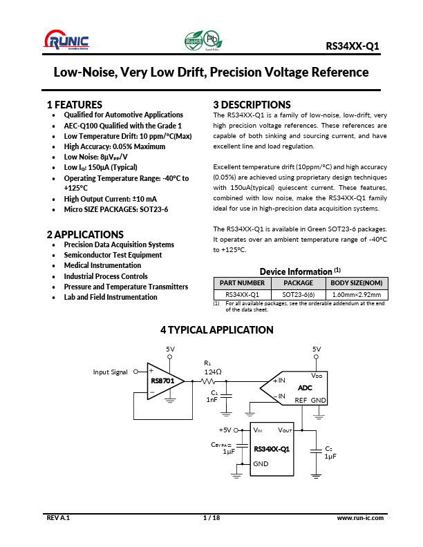 RS3420XH6-Q1 Datasheet Preview