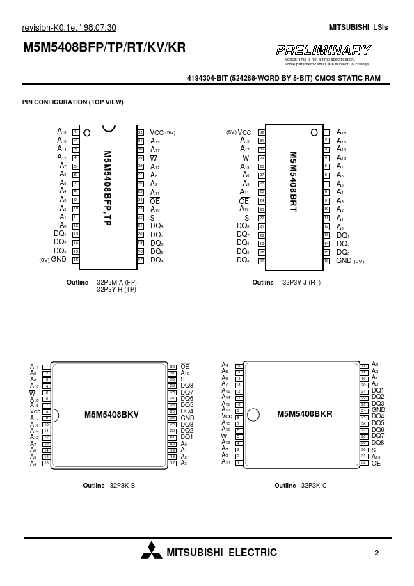 M5M5408BFP