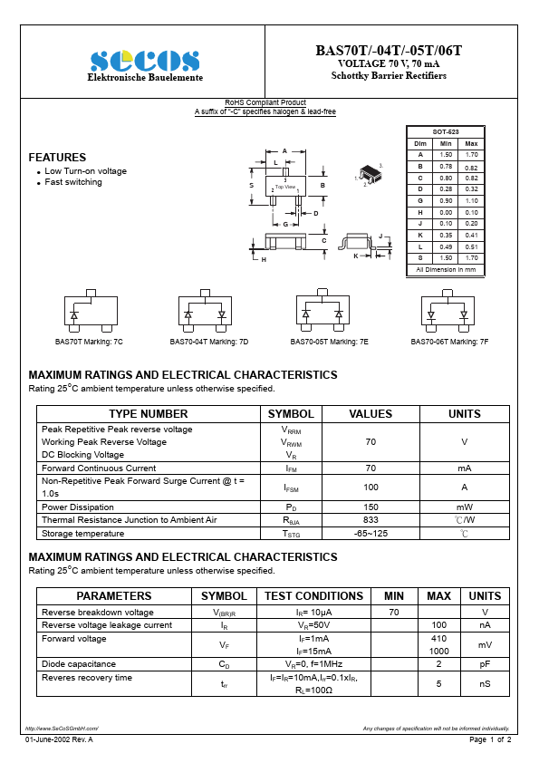 BAS70T