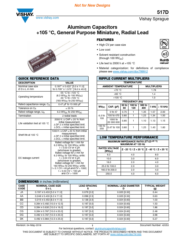 517D226M160CG6AE3