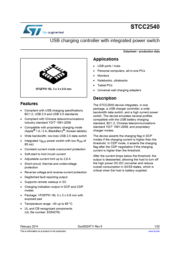 STCC2540 Datasheet Preview