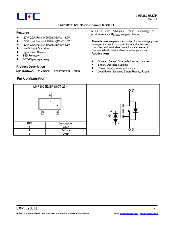 LMP3825EJZF Datasheet Preview