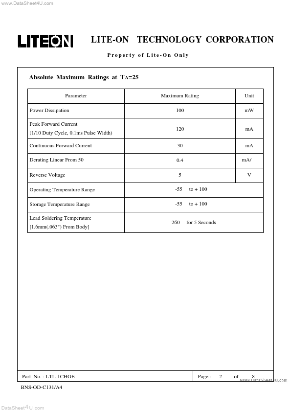 LTL-1CHGE