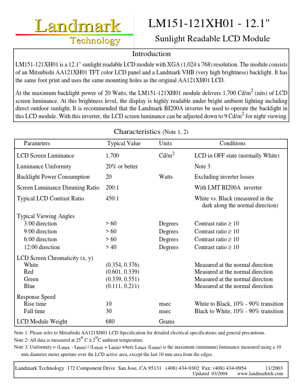 LM151-121XH01