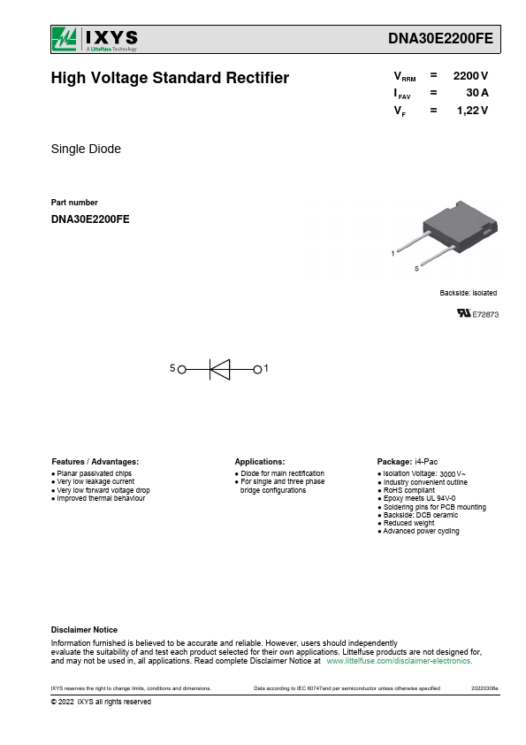 DNA30E2200FE Datasheet Preview
