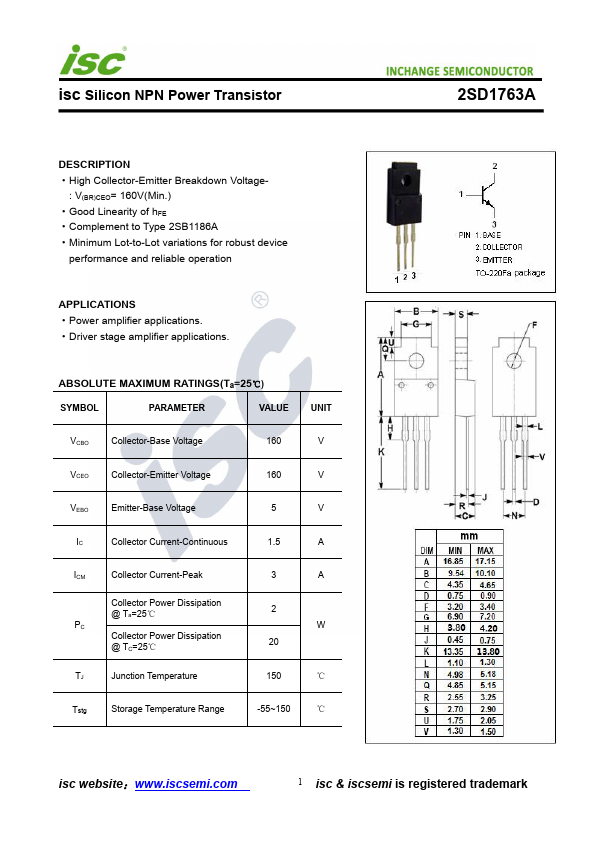 2SD1763A