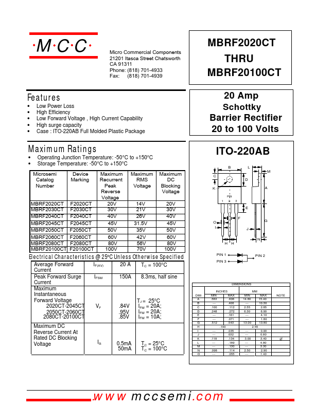 MBRF2040CT